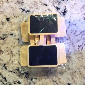 6pk mini clothespin chalkboards